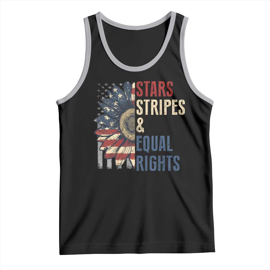 Funny Stars Stripes And Equal Rights Tank Top 4th Of July Women's Rights Sunflower - Wonder Print Shop
