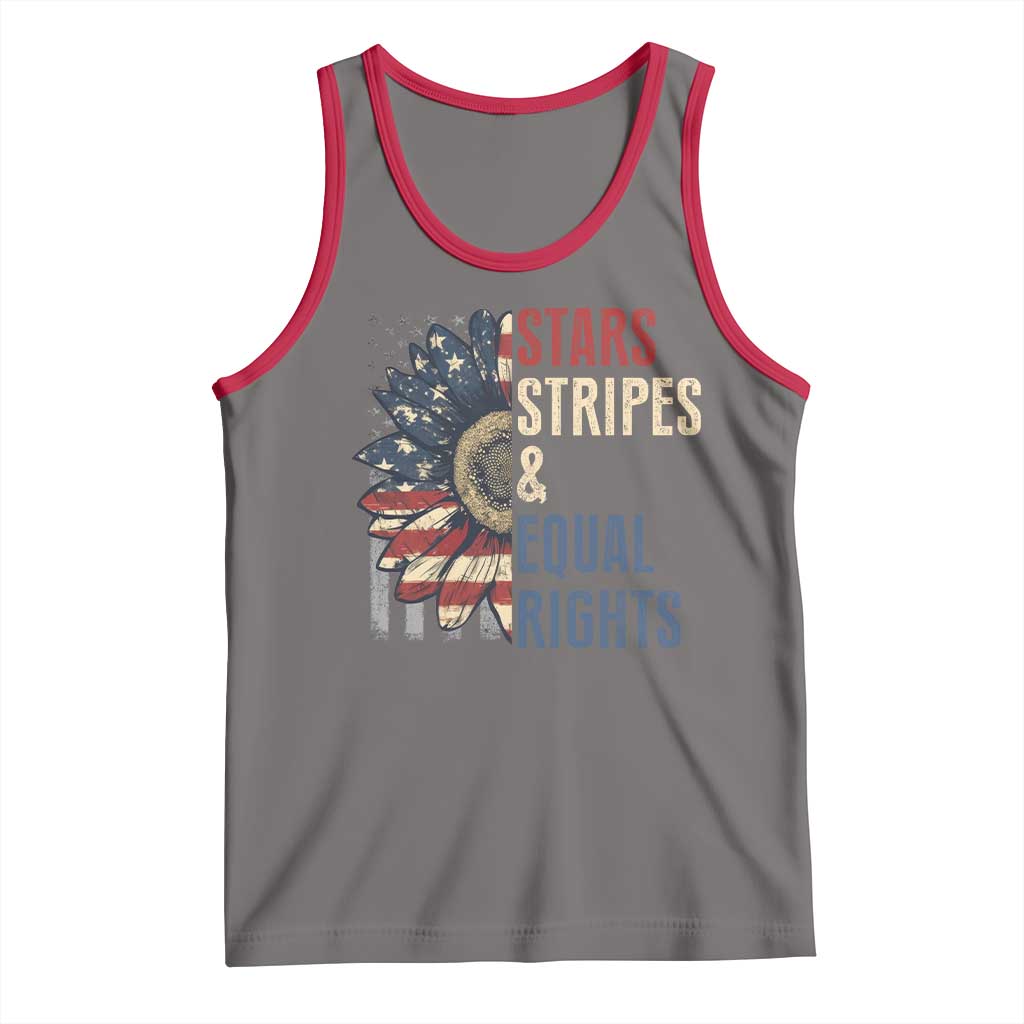 Funny Stars Stripes And Equal Rights Tank Top 4th Of July Women's Rights Sunflower - Wonder Print Shop