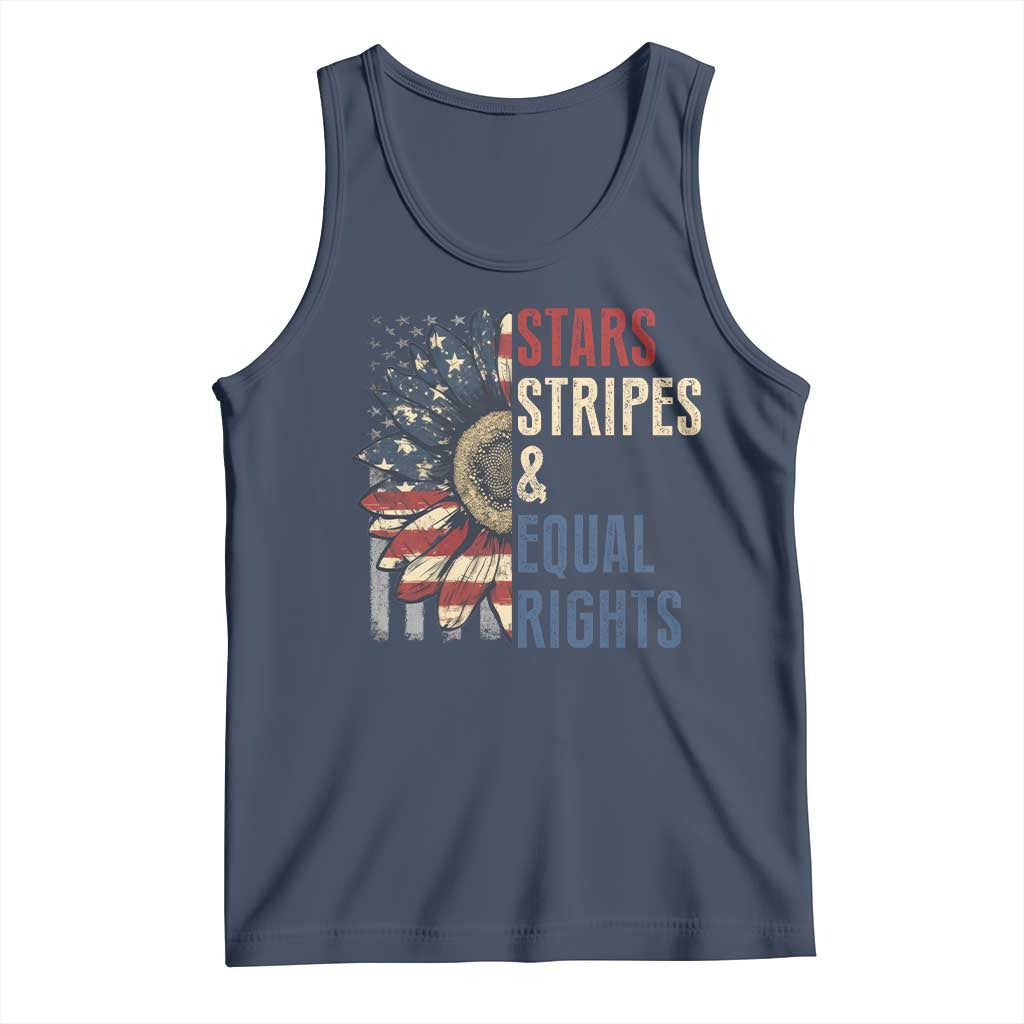 Funny Stars Stripes And Equal Rights Tank Top 4th Of July Women's Rights Sunflower - Wonder Print Shop