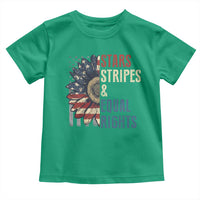 Funny Stars Stripes And Equal Rights Toddler T Shirt 4th Of July Women's Rights Sunflower - Wonder Print Shop
