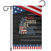 Funny Stars Stripes And Equal Rights Garden Flag 4th Of July Women's Rights Sunflower