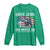 Funny Loves Jesus And America Too Long Sleeve Shirt 4th Of July Patriotic Christian Eagle American Flag - Wonder Print Shop