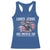 Funny Loves Jesus And America Too Racerback Tank Top 4th Of July Patriotic Christian Eagle American Flag - Wonder Print Shop