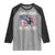 Funny Loves Jesus And America Too Raglan Shirt 4th Of July Patriotic Christian Eagle American Flag - Wonder Print Shop