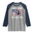 Funny Loves Jesus And America Too Raglan Shirt 4th Of July Patriotic Christian Eagle American Flag - Wonder Print Shop