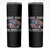 Funny Loves Jesus And America Too Skinny Tumbler 4th Of July Patriotic Christian Eagle American Flag - Wonder Print Shop