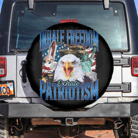 Funny Inhale Freedom Exhale Patriotism Spare Tire Cover American Pride Eagle 4th Of July - Wonder Print Shop