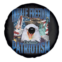 Funny Inhale Freedom Exhale Patriotism Spare Tire Cover American Pride Eagle 4th Of July - Wonder Print Shop