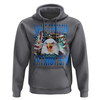 Funny Inhale Freedom Exhale Patriotism Hoodie American Pride Eagle 4th Of July - Wonder Print Shop