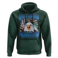 Funny Inhale Freedom Exhale Patriotism Hoodie American Pride Eagle 4th Of July - Wonder Print Shop