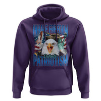 Funny Inhale Freedom Exhale Patriotism Hoodie American Pride Eagle 4th Of July - Wonder Print Shop