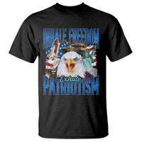 Funny Inhale Freedom Exhale Patriotism T Shirt American Pride Eagle 4th Of July - Wonder Print Shop