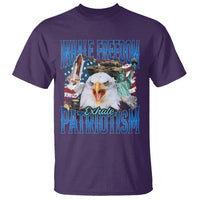 Funny Inhale Freedom Exhale Patriotism T Shirt American Pride Eagle 4th Of July - Wonder Print Shop