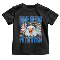 Funny Inhale Freedom Exhale Patriotism Toddler T Shirt American Pride Eagle 4th Of July - Wonder Print Shop