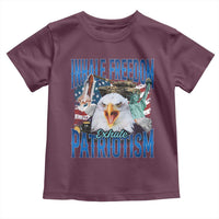 Funny Inhale Freedom Exhale Patriotism Toddler T Shirt American Pride Eagle 4th Of July - Wonder Print Shop