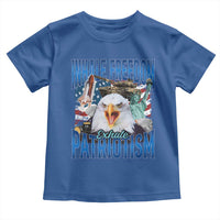 Funny Inhale Freedom Exhale Patriotism Toddler T Shirt American Pride Eagle 4th Of July - Wonder Print Shop