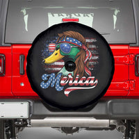 Funny Duck Merica Spare Tire Cover 4th Of July American Flag Patriotic Hunting - Wonder Print Shop