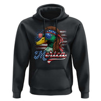 Funny Duck Merica Hoodie 4th Of July American Flag Patriotic Hunting - Wonder Print Shop