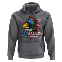 Funny Duck Merica Hoodie 4th Of July American Flag Patriotic Hunting - Wonder Print Shop