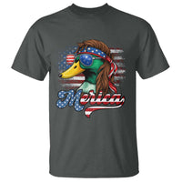 Funny Duck Merica T Shirt 4th Of July American Flag Patriotic Hunting - Wonder Print Shop