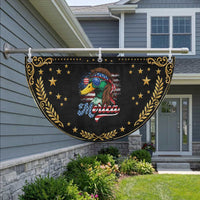Funny Duck Merica Patriotic Fan Flag 4th Of July American Flag Hunting