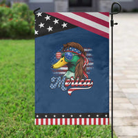 Funny Duck Merica Garden Flag 4th Of July American Flag Patriotic Hunting