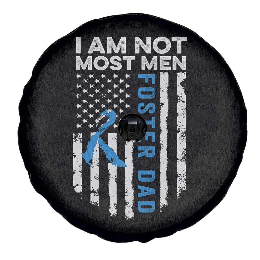 Funny Foster Parent Foster Dad Spare Tire Cover I Am Not Most Men American Flag