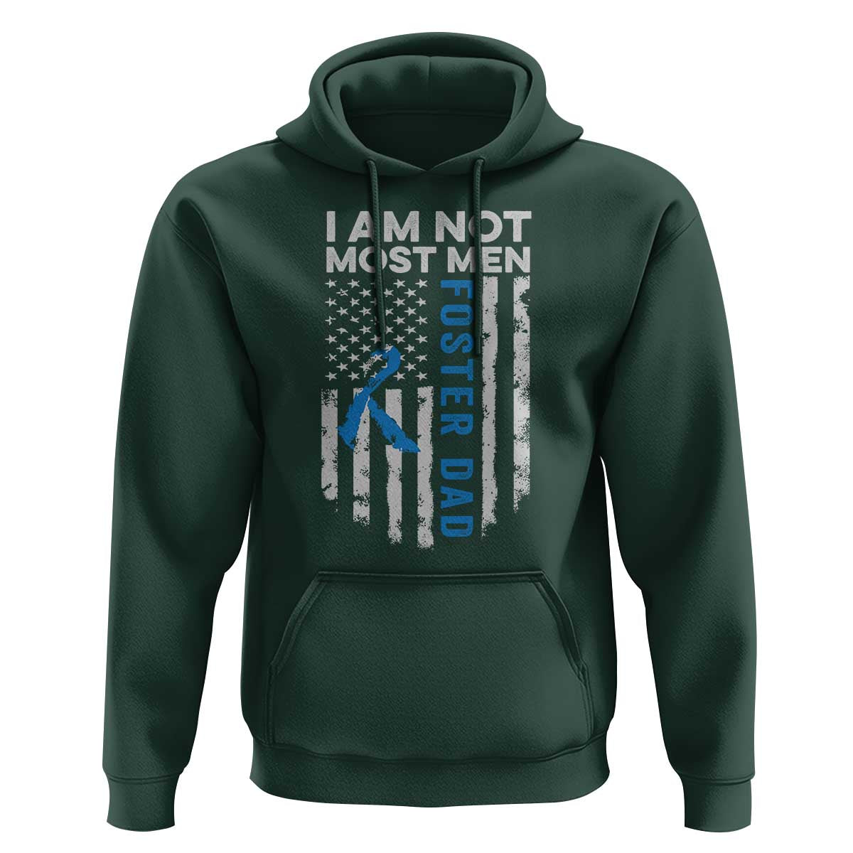 Funny Foster Parent Foster Dad Hoodie I Am Not Most Men American Flag