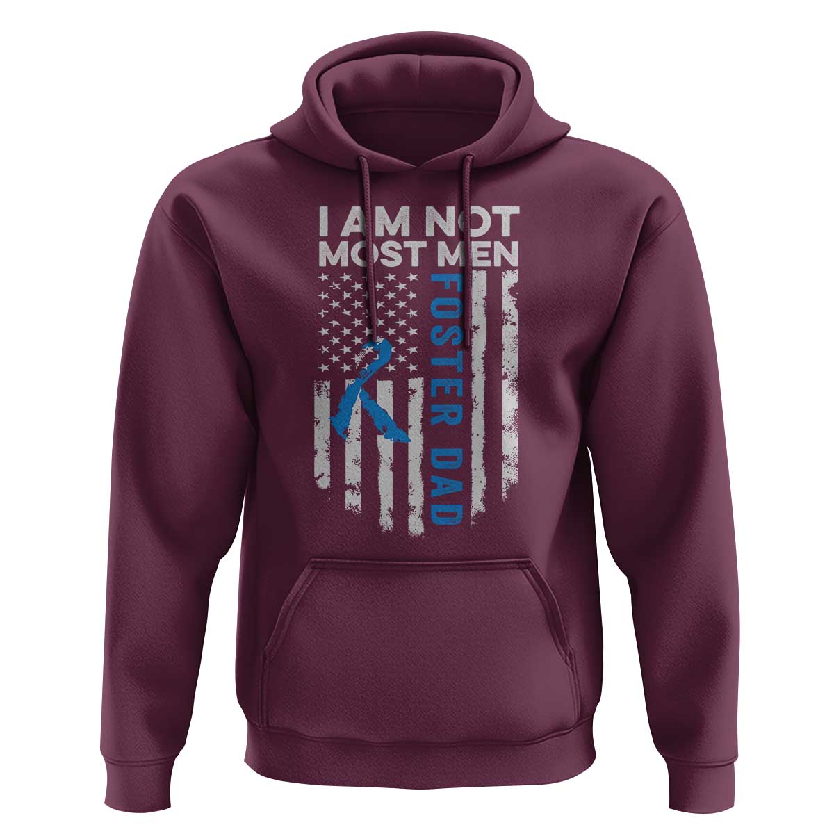 Funny Foster Parent Foster Dad Hoodie I Am Not Most Men American Flag