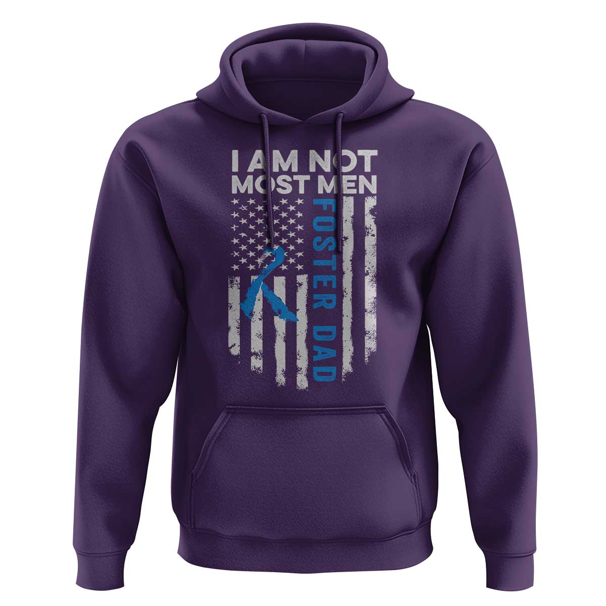 Funny Foster Parent Foster Dad Hoodie I Am Not Most Men American Flag