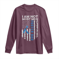 Funny Foster Parent Foster Dad Long Sleeve Shirt I Am Not Most Men American Flag