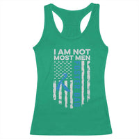 Funny Foster Parent Foster Dad Racerback Tank Top I Am Not Most Men American Flag