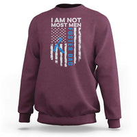 Funny Foster Parent Foster Dad Sweatshirt I Am Not Most Men American Flag