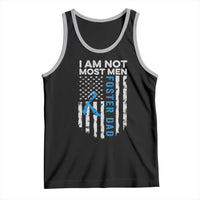 Funny Foster Parent Foster Dad Tank Top I Am Not Most Men American Flag