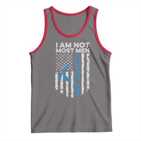 Funny Foster Parent Foster Dad Tank Top I Am Not Most Men American Flag