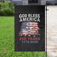 God Bless America 250 Years 1776 2026 Garden Flag Christian Cross Eagle American Flag