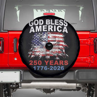 God Bless America 250 Years 1776 2026 Spare Tire Cover Christian Cross Eagle American Flag