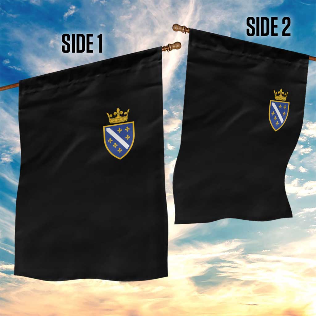 Bosnia and Herzegovina Flag Emblem with Crown Garden Flag