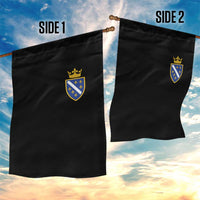 Bosnia and Herzegovina Flag Emblem with Crown Garden Flag
