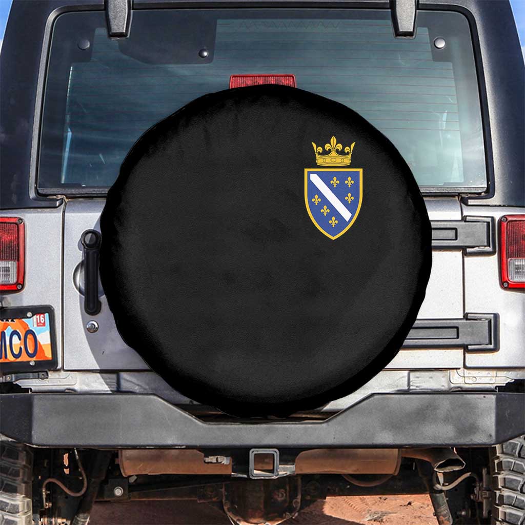 Bosnia and Herzegovina Flag Emblem with Crown Spare Tire Cover