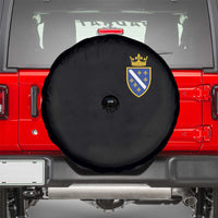 Bosnia and Herzegovina Flag Emblem with Crown Spare Tire Cover