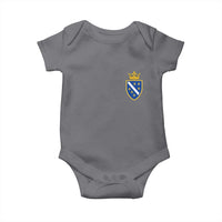 Bosnia and Herzegovina Flag Emblem with Crown Baby Onesie