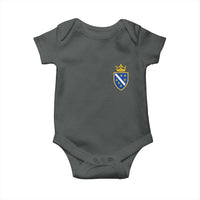 Bosnia and Herzegovina Flag Emblem with Crown Baby Onesie