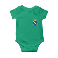 Bosnia and Herzegovina Flag Emblem with Crown Baby Onesie