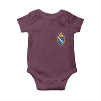 Bosnia and Herzegovina Flag Emblem with Crown Baby Onesie