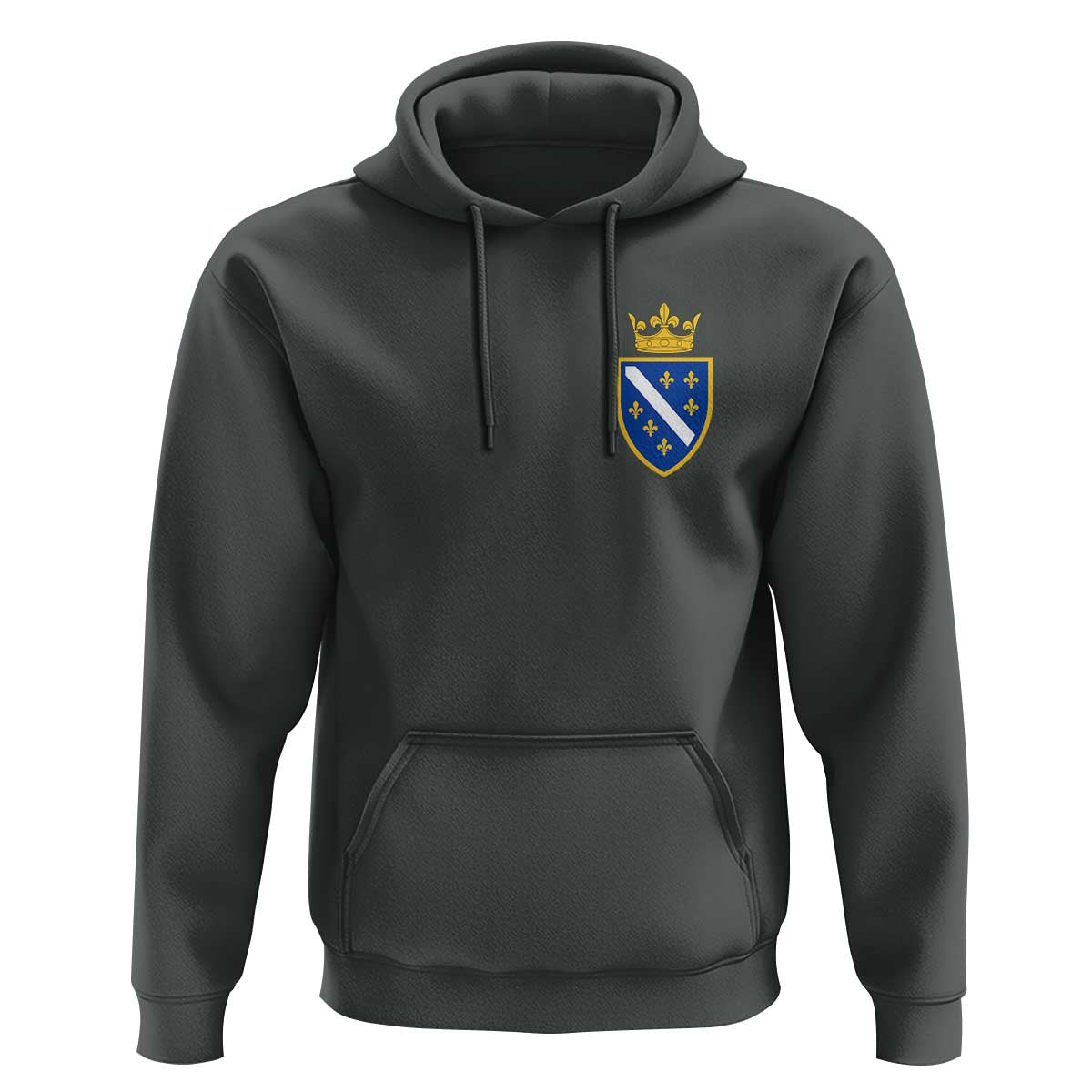 Bosnia and Herzegovina Flag Emblem with Crown Hoodie