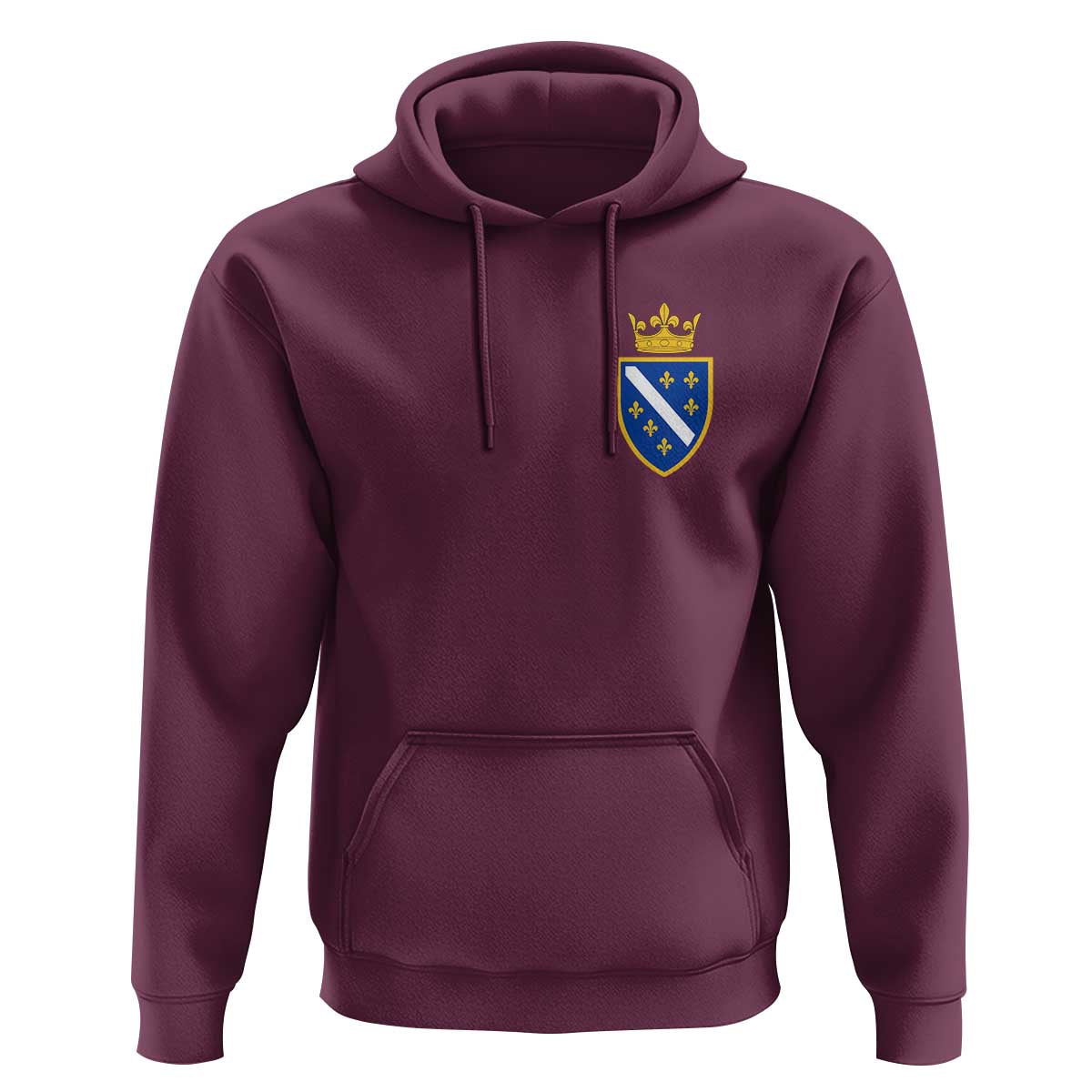 Bosnia and Herzegovina Flag Emblem with Crown Hoodie