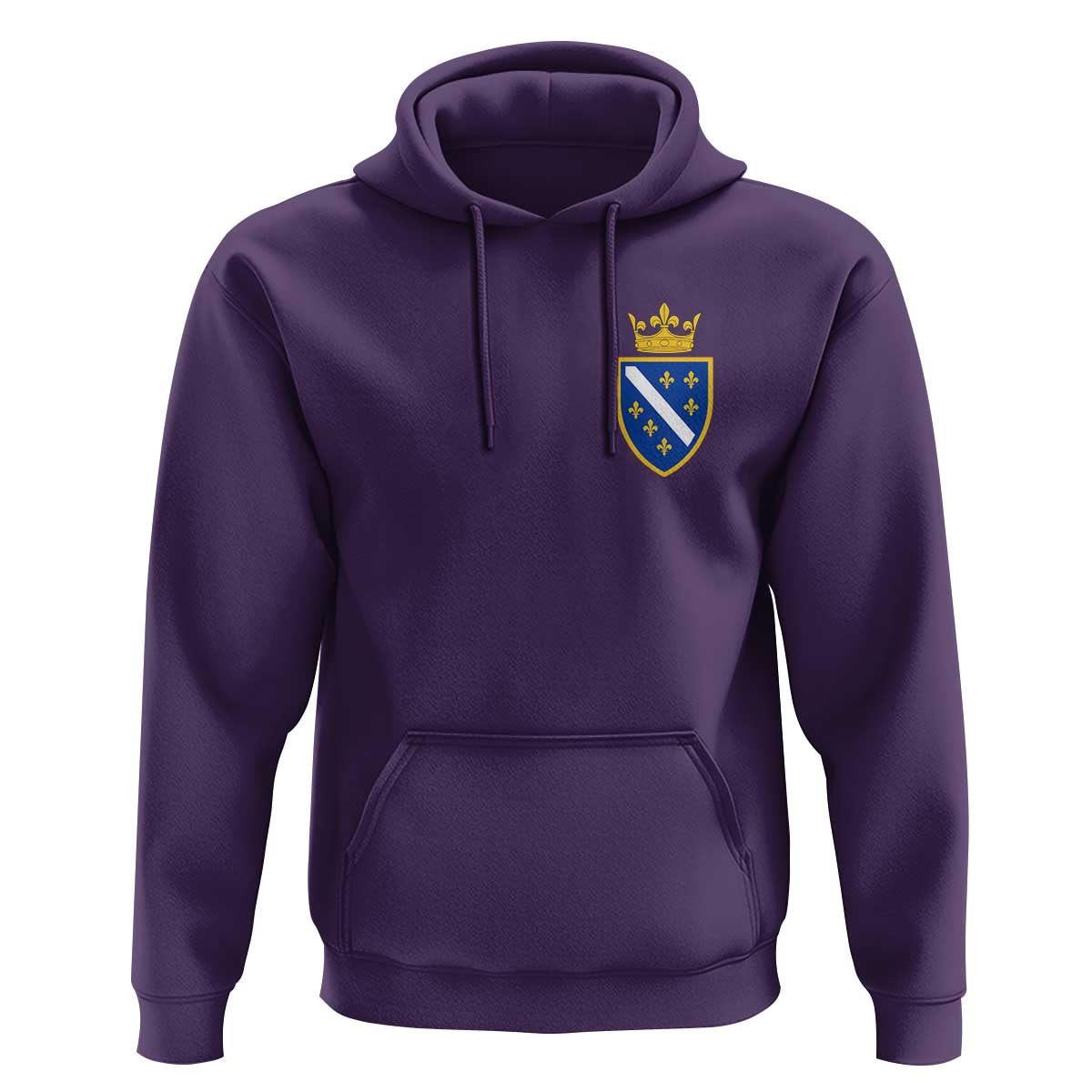Bosnia and Herzegovina Flag Emblem with Crown Hoodie