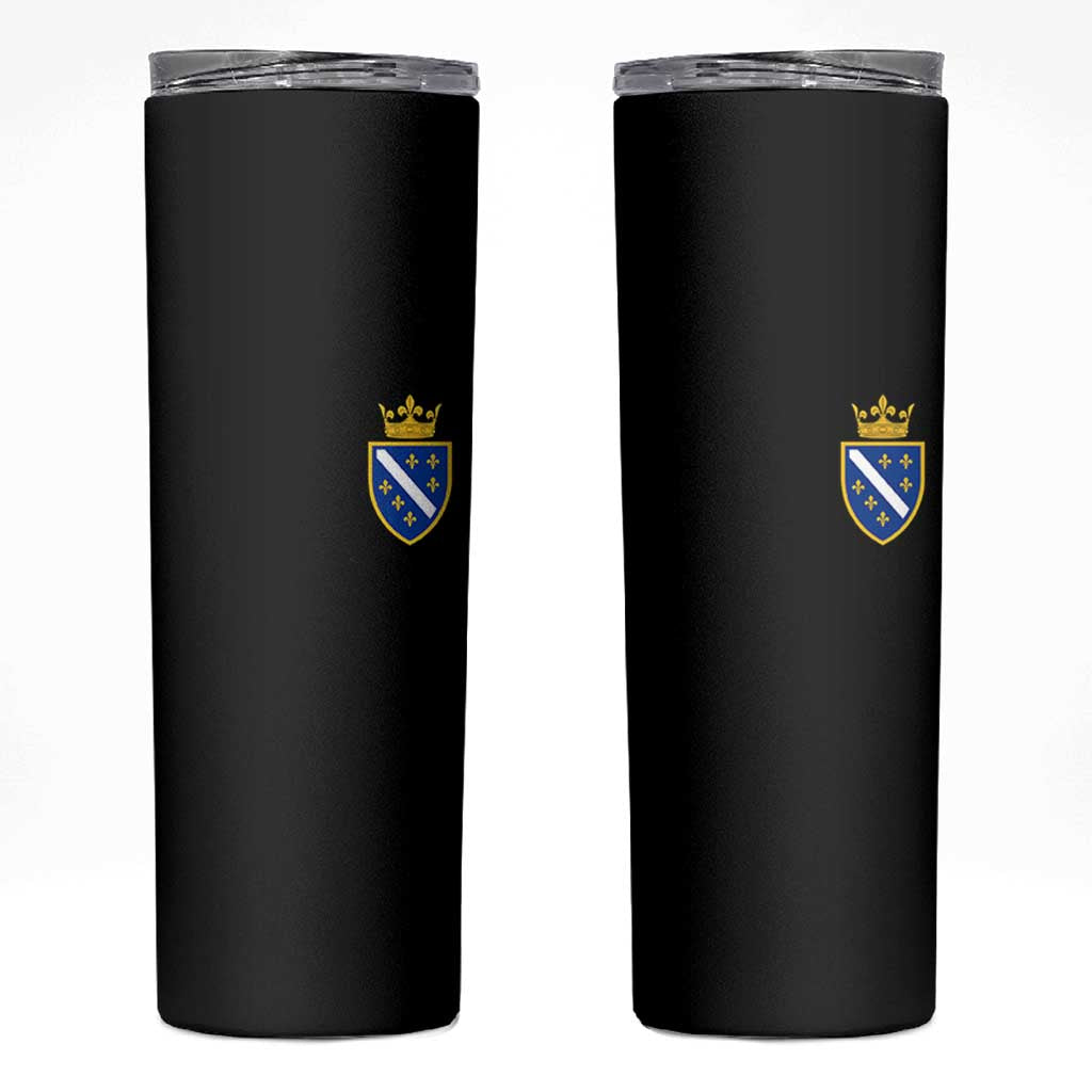 Bosnia and Herzegovina Flag Emblem with Crown Skinny Tumbler