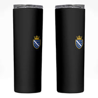 Bosnia and Herzegovina Flag Emblem with Crown Skinny Tumbler
